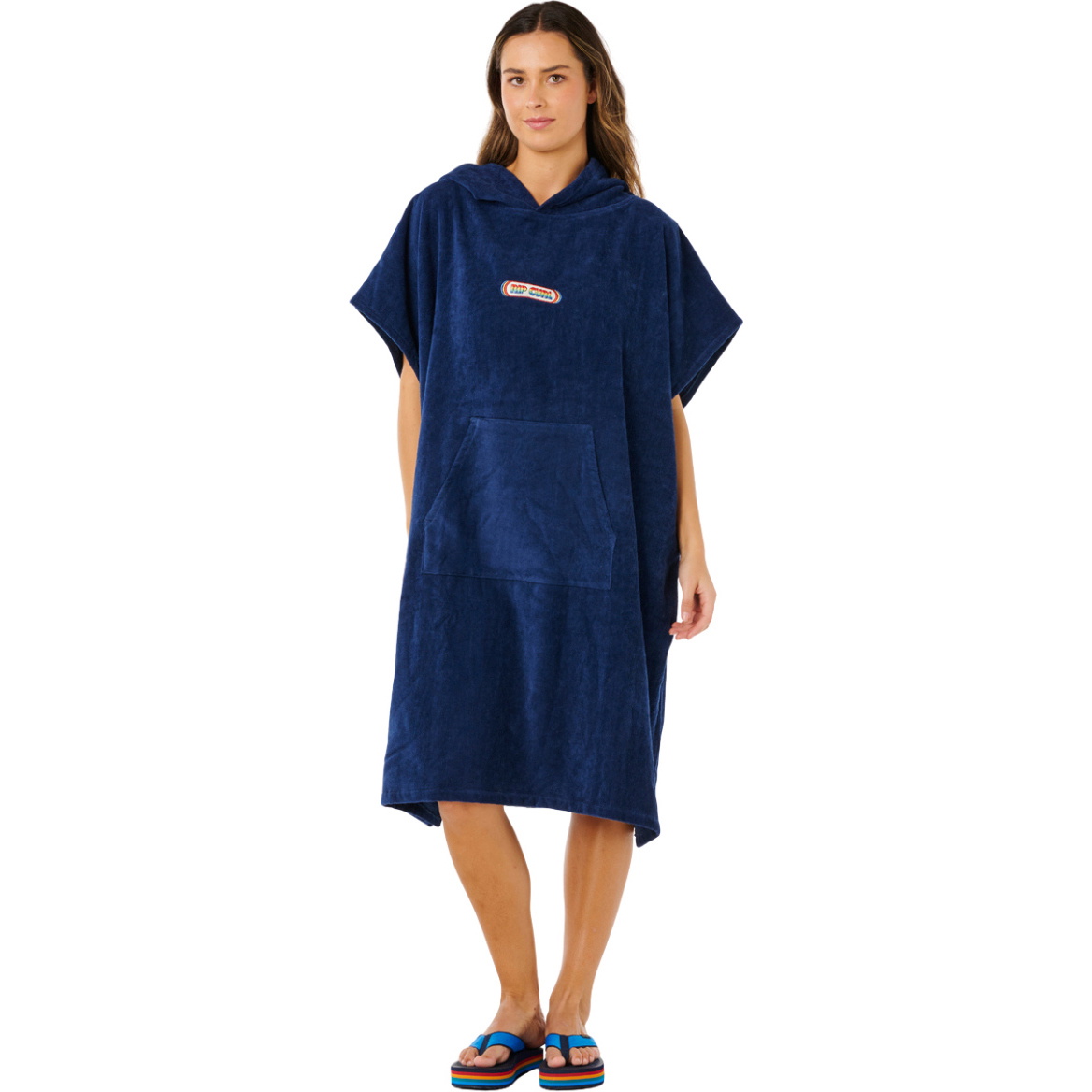 2026 Rip Curl Mujer Icon Hooded Poncho Towel 17OWTO - Dark Navy
